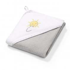 Полотенце с капюшоном BabyOno "Soft", 100х100 cм, серый