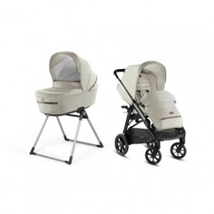Коляска Inglesina Aptica System Duo 2 в 1 на шасси Aptica Black, Cashmere Beige, бежевый