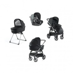 Коляска Inglesina Aptica System Quattro 4 в 1 на шасси Aptica Black, Mystic Black, черный