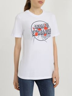 Armani Exchange Хлопковая футболка