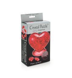 Головоломка Crystal Puzzle Сердце красное цвет: красный