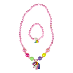 Набор для творчества 1Toy Unicorn Bijou 2 предмета: бусы единорог + браслет звездочка
