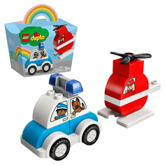 Конструктор LEGO DUPLO 10957 Мой первый пожарный вертолет и полицейский автомобиль