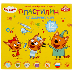 Пластилин классический Multiart Три кота