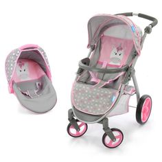 Коляска для кукол Hauck Malibu 2in1 Doll Travel System Unicorn Heart
