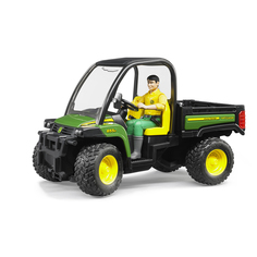 Мини-самосвал Bruder John Deere Gator XUV 855D с фигуркой водителя 107 мм