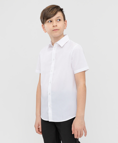Сорочка белая с коротким рукавом Button Blue