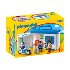 Конструктор Playmobil 1.2.3 Возьми с собой: Полицейский Участок
