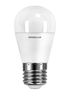 Лампочка Ergolux E27 9W 220V 6500K 875Lm LED-G45-9W-E27-6K 13178