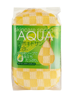 Мочалка спонж Aisen 8x14x5cm Yellow 207249