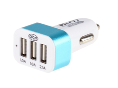 Зарядное устройство Alca 12V 3xUSB White-Light Blue 510540