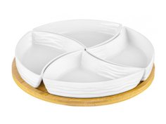 Менажница Elan Gallery Айсберг волны 25x25x6cm 540369