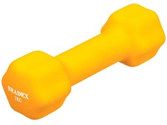 Гантель Bradex 1kg Yellow SF 0540