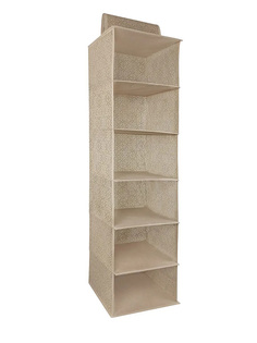 Органайзер Гелеос Миндаль 120x28x28cm подвесной с 6 полками Beige МНД_30