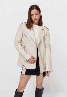 Куртка кожаная Stradivarius
