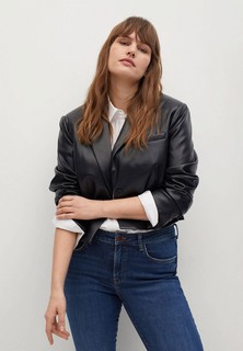 Куртка кожаная Violeta by Mango
