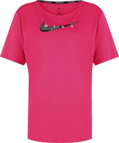 Футболка женская Nike Swoosh Run, Plus Size, размер 52-54