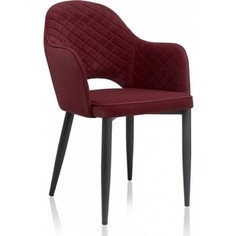 Стул на металлокаркасе Woodville Vener wine red
