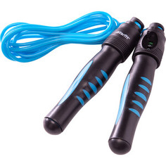 Скакалка Starfit RP-102 ПВХ со счетчиком, синий/черный, 3м 1/20