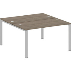 Стол Riva Metal System на П-образном металлокаркасе БП.РАС-СП-2.3 вяз/серый металл 140x147,5x75