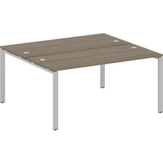 Стол Riva Metal System на П-образном металлокаркасе БП.РАС-СП-2.4 вяз/серый металл 160x147,5x75