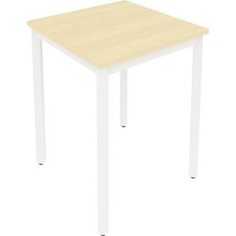 Стол письменный на металлокаркасе Riva Slim С.СП-1.1 клен/белый металл 60x60x75
