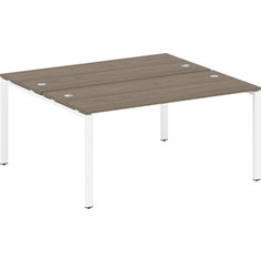 Стол Riva Metal System на П-образном металлокаркасе БП.РАС-СП-2.4 вяз/белый металл 160x147,5x75