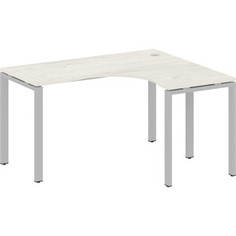 Стол криволинейный Riva Metal System правый на П-образном металлокаркасе БП.СА-3 (R) дуб наварра/серый металл