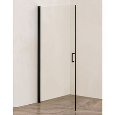 Дверь душевого уголка Orange E05 100x190 стекло прозрачное, профиль черный (E05-100TB)