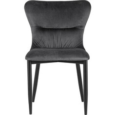 Стул полубарный Stool Group Лилиан вельвет серый ножки металл/черный матовый MC151C VELVET HLR-21 DUAL