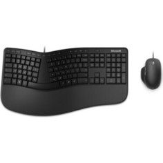 Комплект клавиатура и мышь Microsoft Ergonomic Keyboard & Mouse Busines клав-черный мышь-черный USB Multimedia