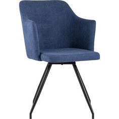 Стул Stool Group Слинг вращающийся синий шенилл DC-99005 RH309-16