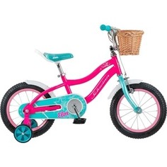 Велосипед Schwinn 14 Elm + корзина детский, розовый