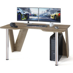 Стол компьютерный СОКОЛ КСТ-116 дуб делано