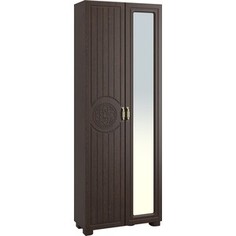 Шкаф комбинированный с зеркалом Compass Монблан МБ-21К венге/орех шоколадный