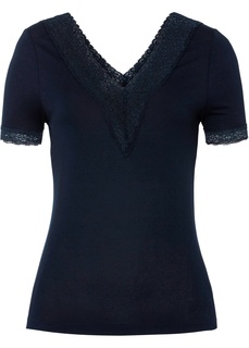 Футболка с кружевом Bonprix