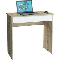 Стол письменный Мастер Милан-84Я дуб сонома/белый МСТ-СЯМ-84-СБ-16