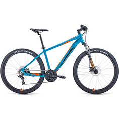 Велосипед Forward Apache 27.5 3.2 Disc (2021) 21 бирюзовый/оранжевый
