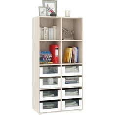 Стеллаж Мастер Прайм-42-4 дуб сонома/белый СТЕ-Прайм-42-4-СБ