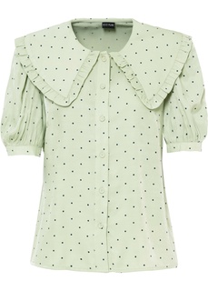 Блузка с коротким рукавом и рукавами-фонариками Bonprix