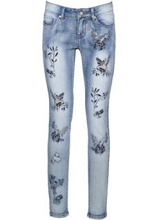Джинсы Skinny с вышивкой Bonprix