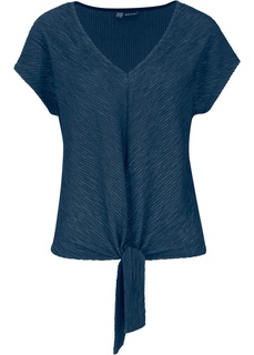 Футболка с узлом на талии Bonprix