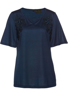 Футболка с кружевом Bonprix