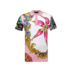 Хлопковое поло Versace