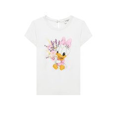 Хлопковая футболка Monnalisa