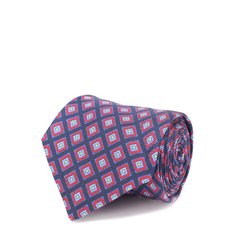 Шелковый галстук с узором Kiton