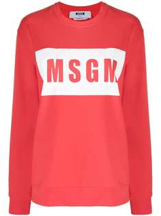 MSGM толстовка с круглым вырезом и логотипом