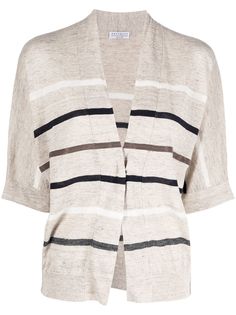 Brunello Cucinelli трикотажный топ в полоску