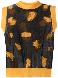 Cecilie Bahnsen трикотажный топ Fleur