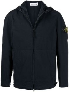 Stone Island бомбер с нашивкой-логотипом